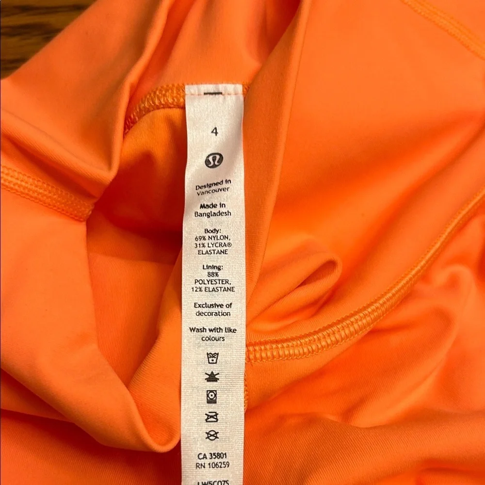 Lululemon Orange Women's Leggings